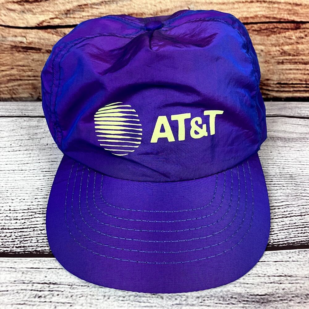 Vintage 1990s AT&T Thermonuclear Nylon Snapback Hat